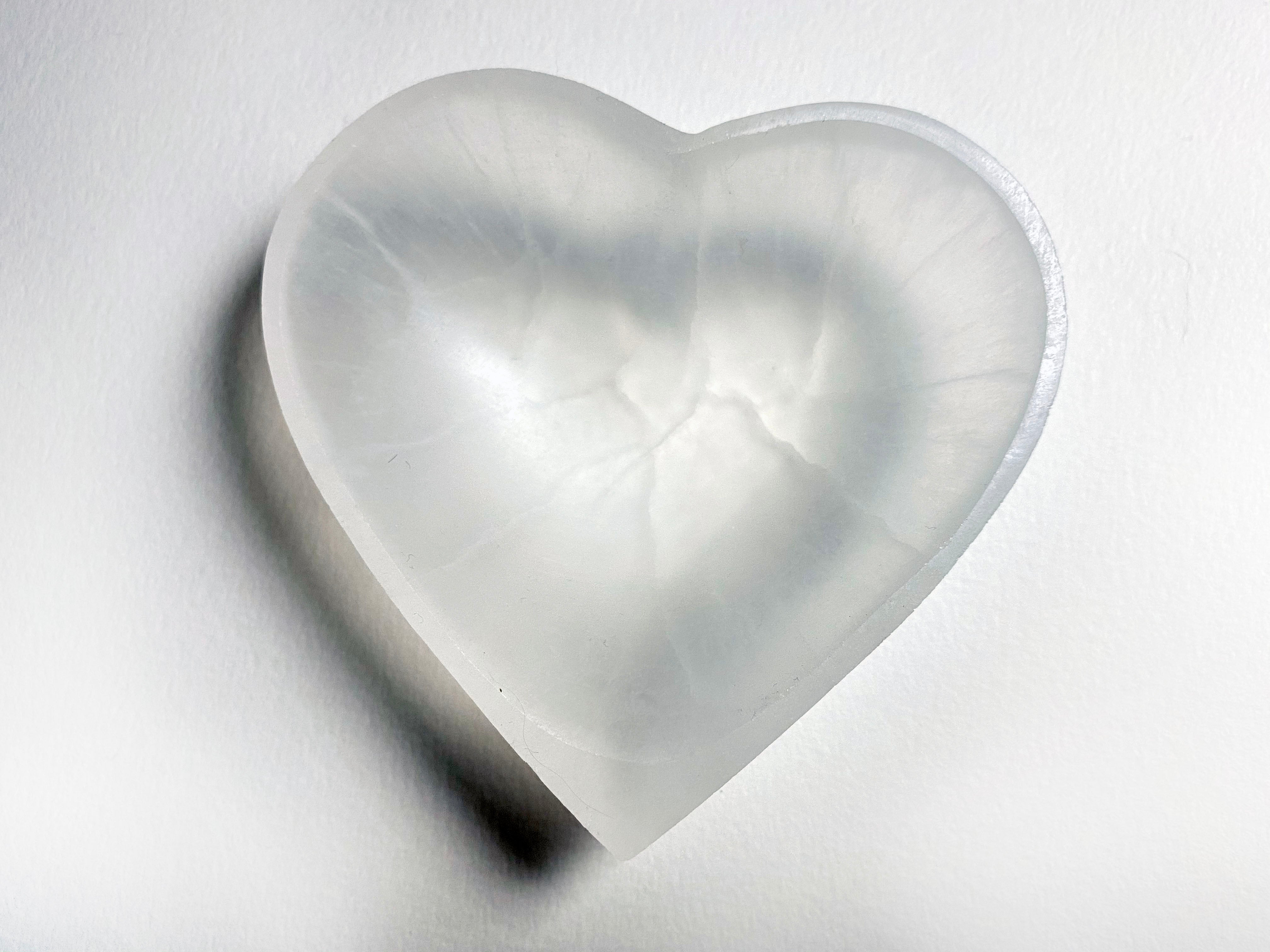 Selenite Cleanse & Charge Heart Bowl